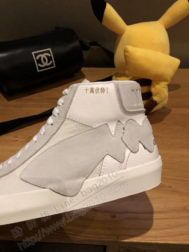 Nike男鞋 2019秋冬 耐克聯名Air Jordan 1最新系列 耐克高幫磨砂牛皮休閒男鞋  hdx13090